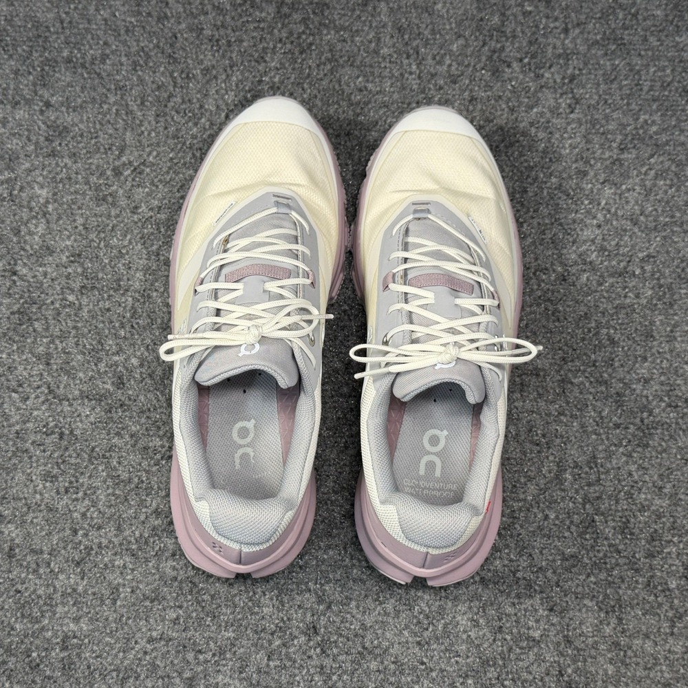 On Running Cloudventure Waterproof Trail Running Shoe Women 9 Ice Heron Lavender - Picture 10 of 14